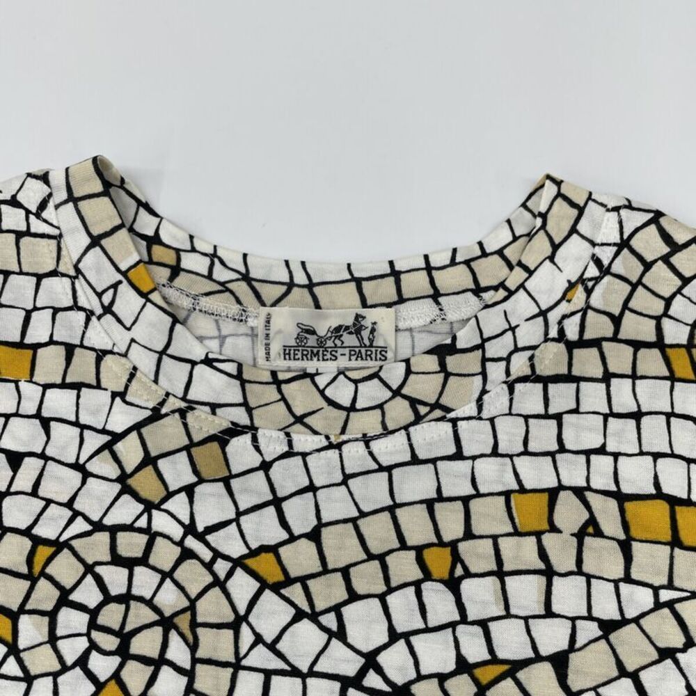 Hermes Beautiful Fish Patchwork Design T-Shirt L - image 5